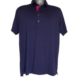Greyson Polo Shirt Mens‎ M Blue short Sleeve Golf Preppy Casual Athletic
